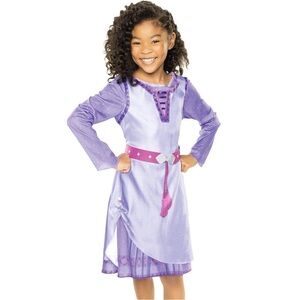 Disney Wish Asha Purple Girl Costume Dress Halloween